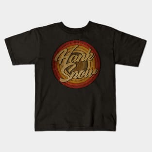 arjunthemaniac,circle vintage retro faded Hank Snow Kids T-Shirt